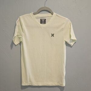 Hurley Boy's Cream V-Neck T-Shirt